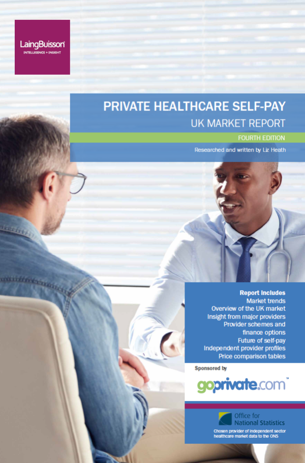 Cover of LaingBuisson's Private Healthcare Self-Pay UK Market Report